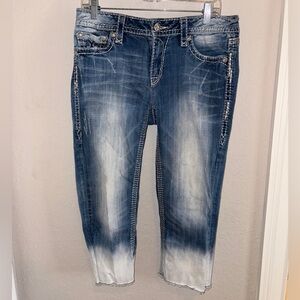 Rock Revival Size 32 Venus Capri Distressed and Stone washed Jeans